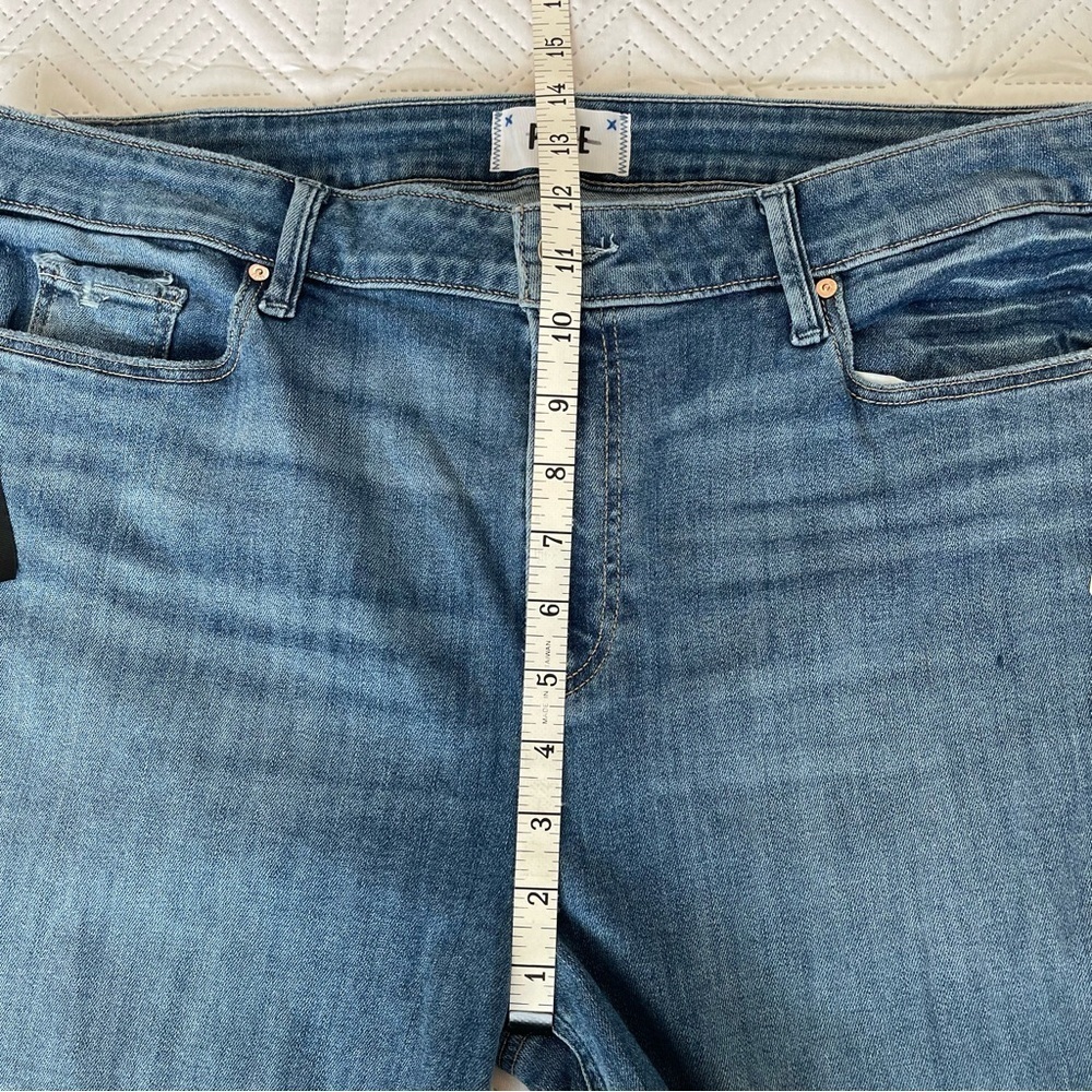 Paige Genevieve Modern High Rise Flare Jeans Size 34 Perspective - Picture 8 of 14